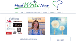 Desktop Screenshot of healwritenow.com