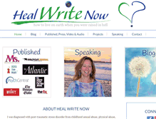 Tablet Screenshot of healwritenow.com